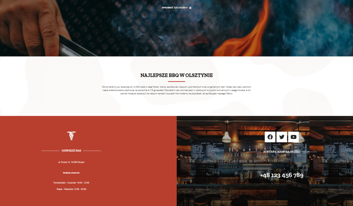 OP Design - Strona Internetowa Portfolio Burgerownia 5