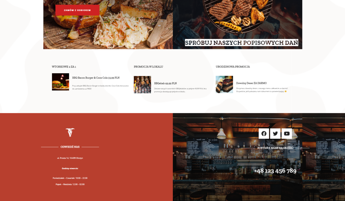 OP Design - Strona Internetowa Portfolio Burgerownia 8