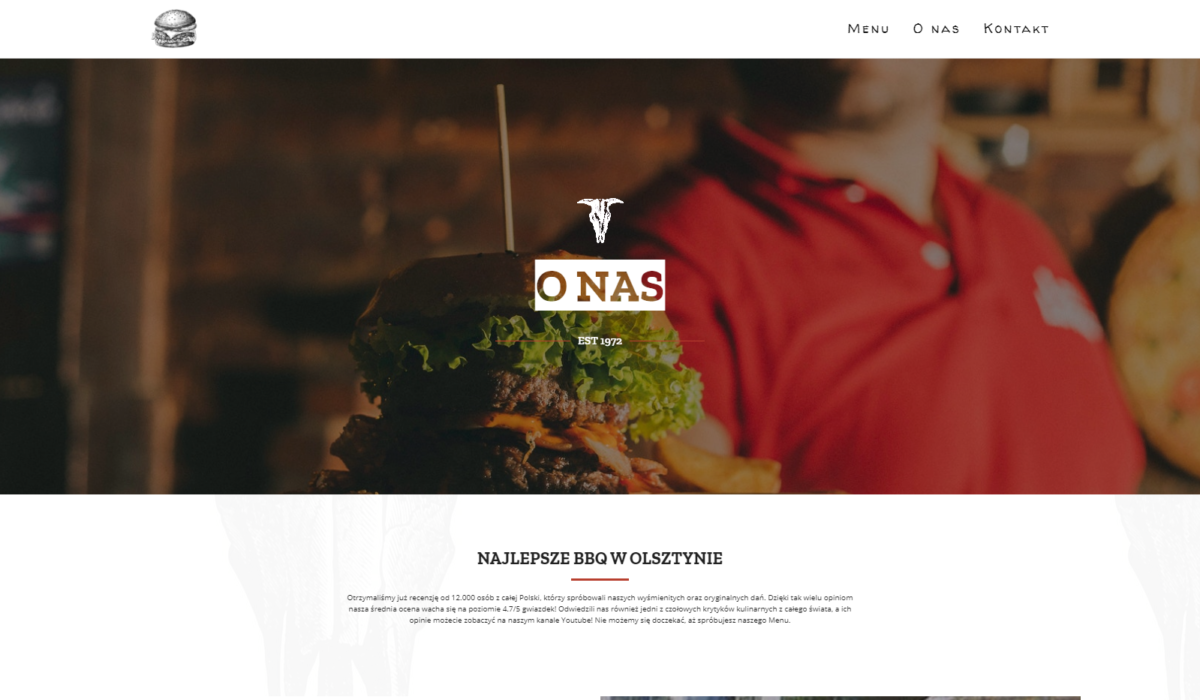 OP Design - Strona Internetowa Portfolio Burgerownia 9