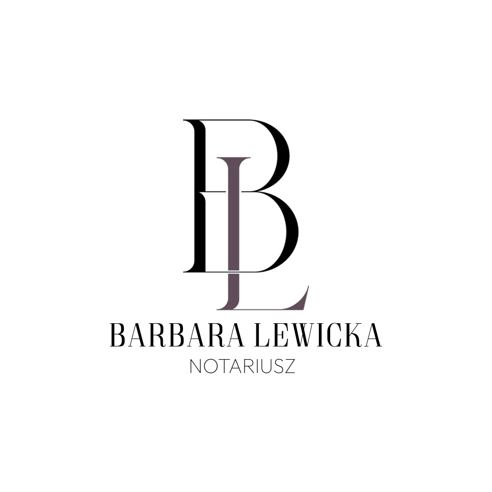 OP Design - Logo Portfolio Grafika Barbara Lewicka Notariusz Kancelaria Notarialna